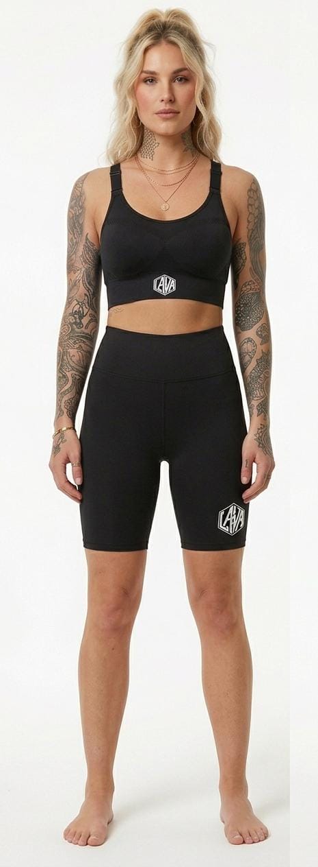 Giuli Biker Shorts – Schwarz